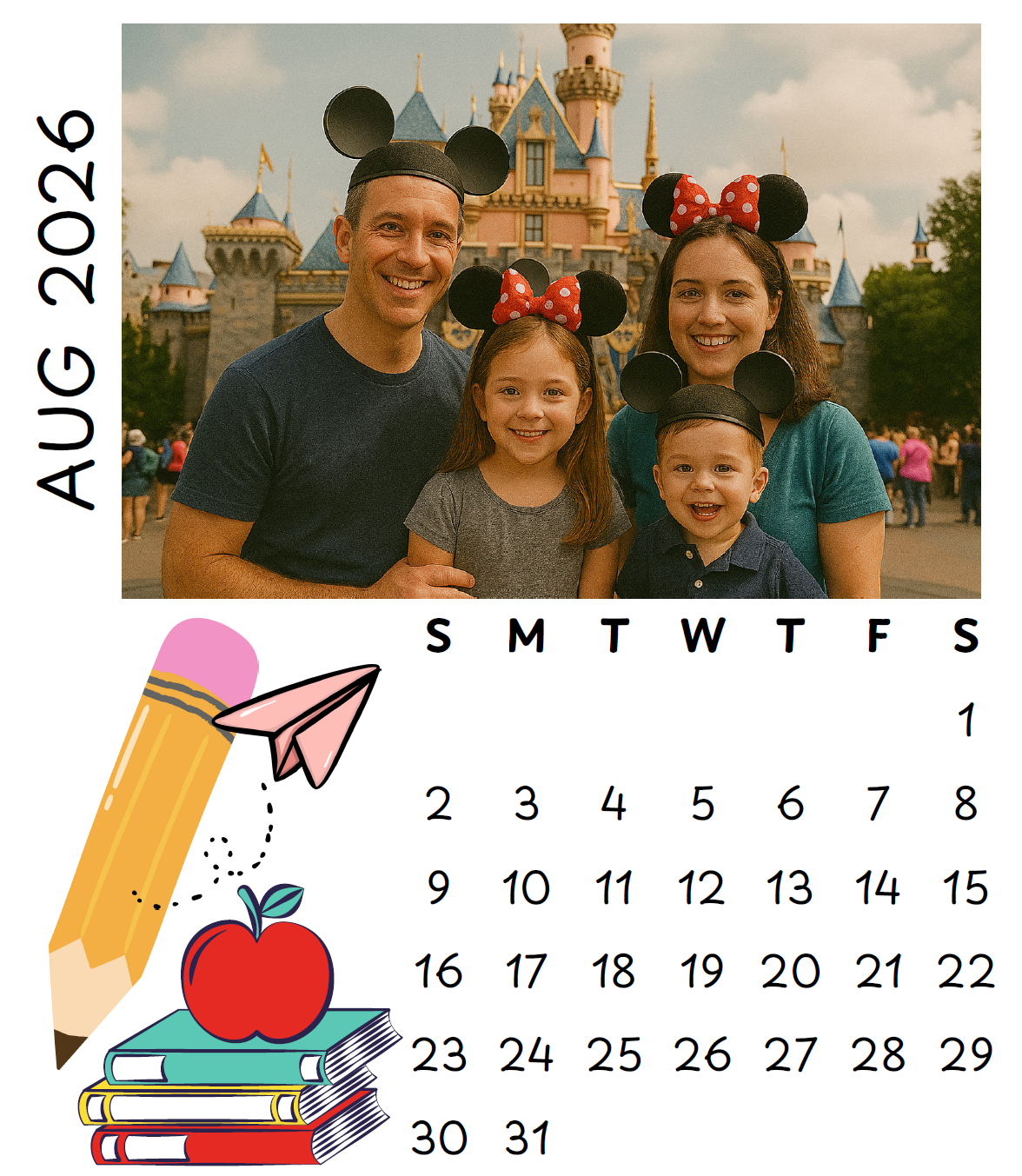 Custom Magnet Calendar: separate 12 months