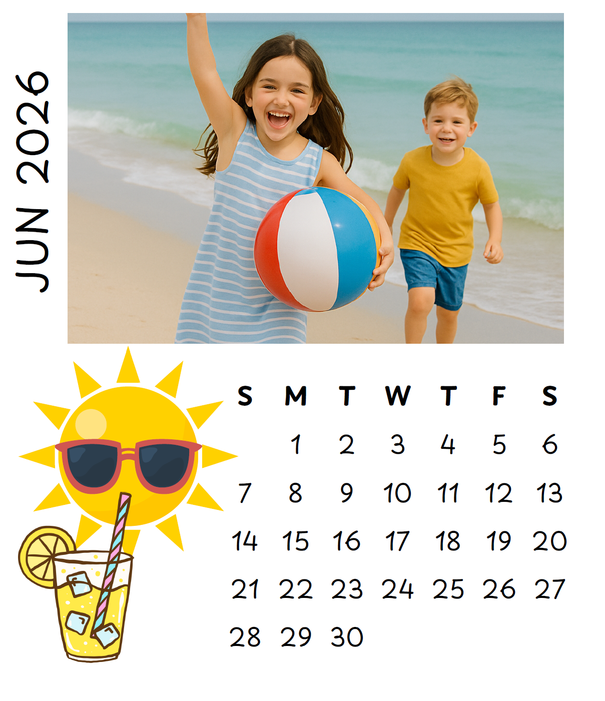 Custom Magnet Calendar: separate 12 months